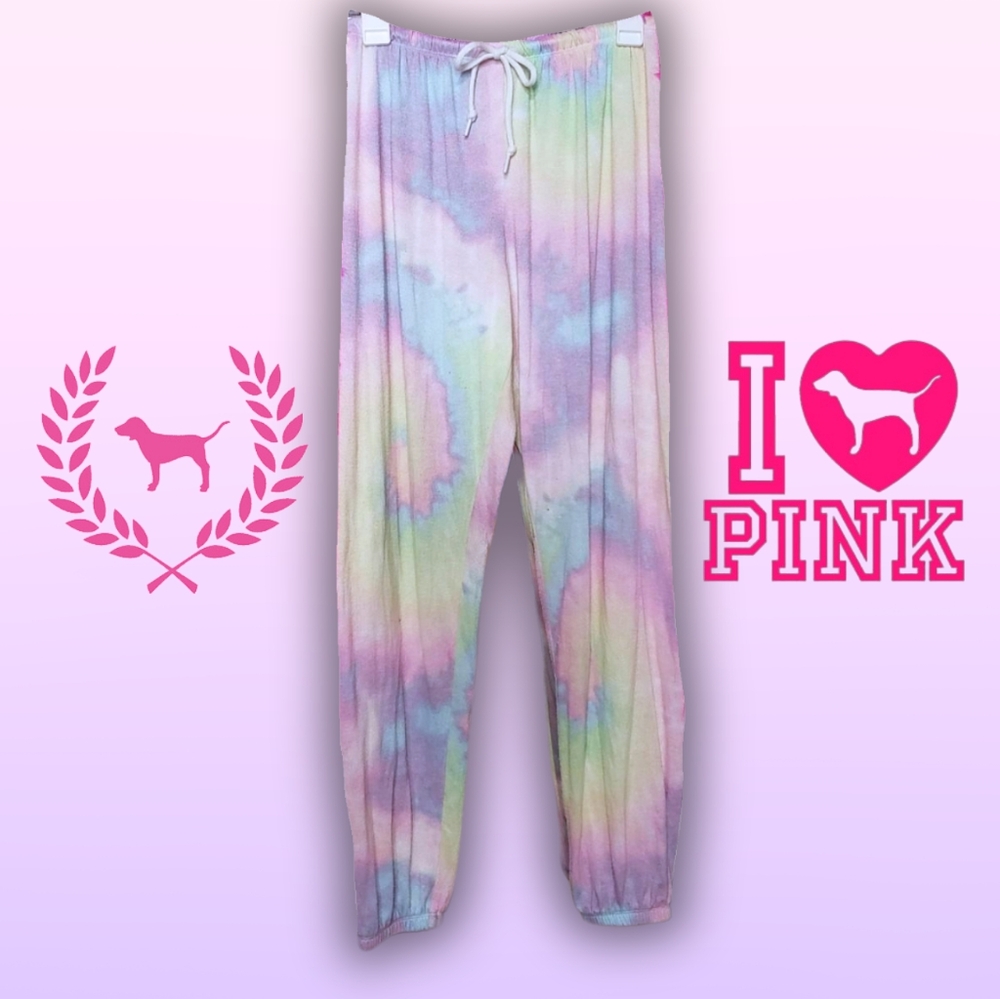 PINK Pastel TieDye Pajama Pants